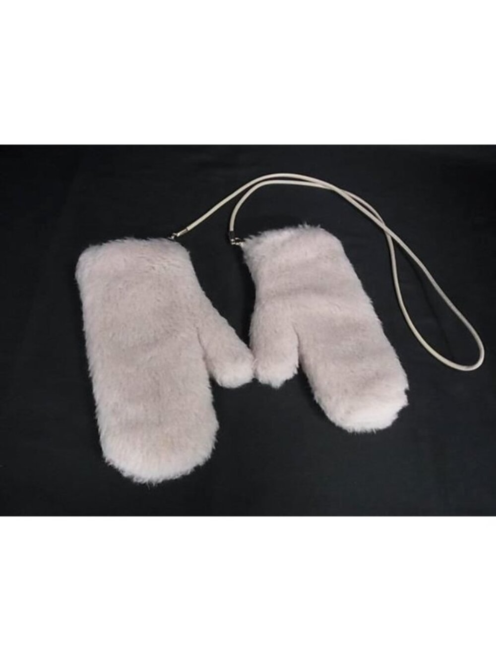 Max Mara Teddy Bear Alpaca Wool Fur Mittens ML Light Beche Gloves